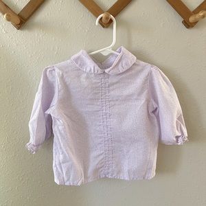 Vintage Toddler Button-Back Blouse